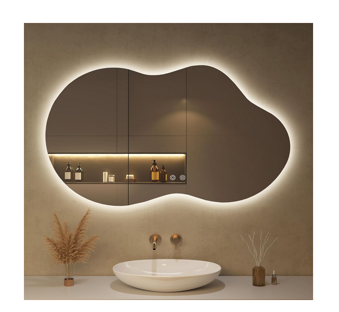 Spiegel, Designerspiegel mit Licht Aaria