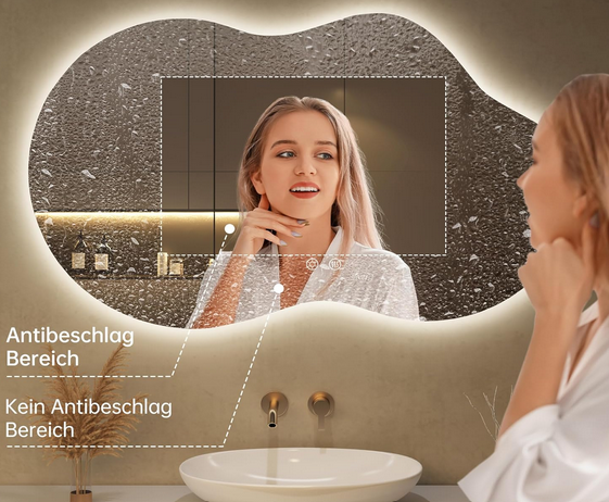 Spiegel, Designerspiegel mit Licht Aaria
