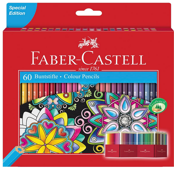 Farbschachtel von Farber Castell mit 60 Farbstiften
