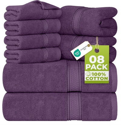 Handtücher, Badetücher und Waschlappen Aaron 8er Set